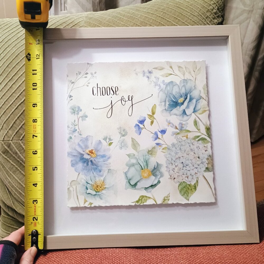 Choose Joy Framed print.